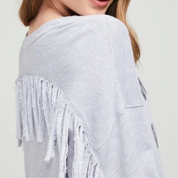 Wildfox NWT Sz XS Wanted And Wild fringe sweatshirt - Picture 3 of 6